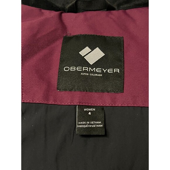 NWT $259 Obermeyer Tuscany II Women's 4 Ski Jacket Coat Faux Fur Purple Winter - Picture 9 of 16